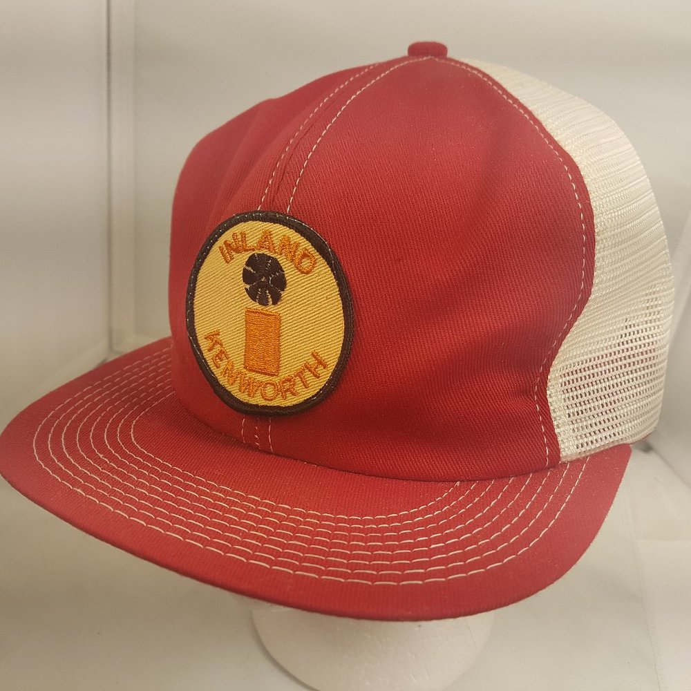 Inland Kenworth Trucker Hat Snapback Baseball Vintage 80s Patch Cap K-brand